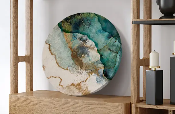 Round canvas prints