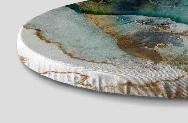 Round canvas prints