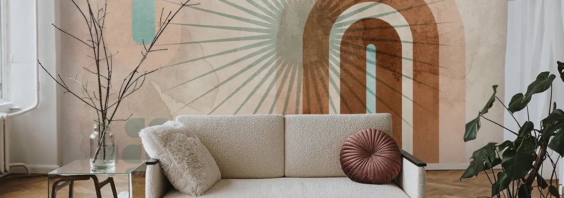 mid century wnętrza